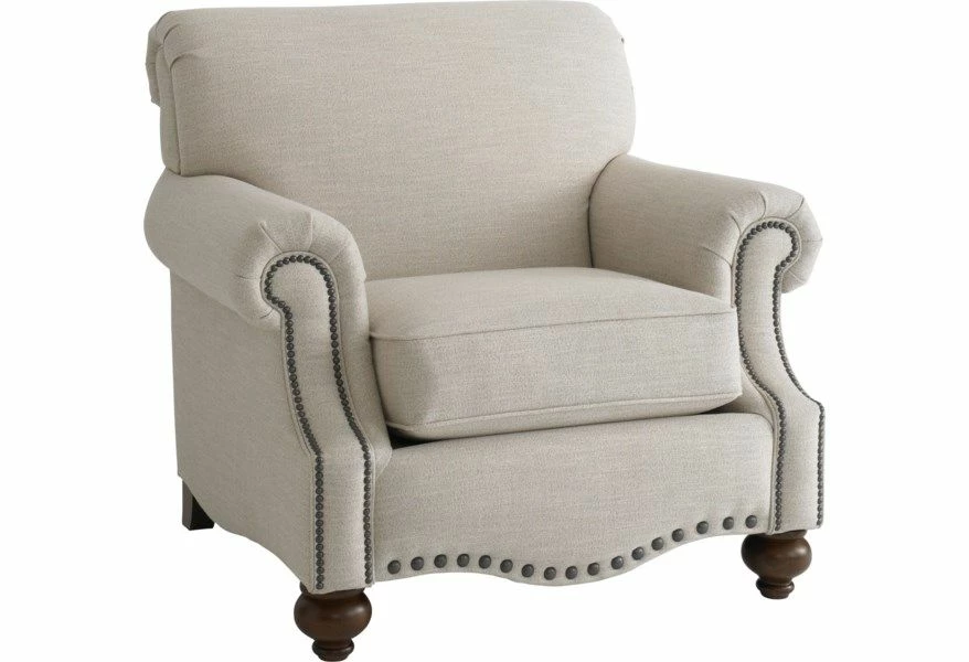 Hunt Club Traditional Chair with Rolled Arms - Image 2