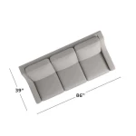 Benchmade Reclining Motion Fabric Sofa - Image 5