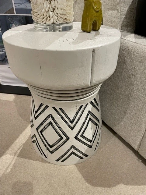 stump 3 Hooker Furniture Carved Stump Side Table - Image 1