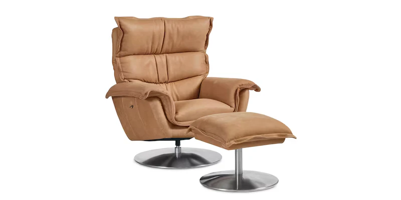 Bassett Dunn Leather Swivel Arm Chair Chairs Bassett 14 Bassett Dunn Leather Swivel Arm Chair Chairs Bassett 14