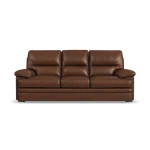 David Pecan Leather Sofa - Image 2