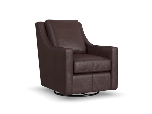 Murph Leather Swivel Glider Chairs Flexsteel