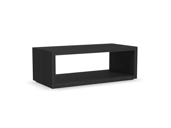 Waterfall Black Rectangular Coffee Table with Casters Cocktail & Coffee Tables Flexsteel