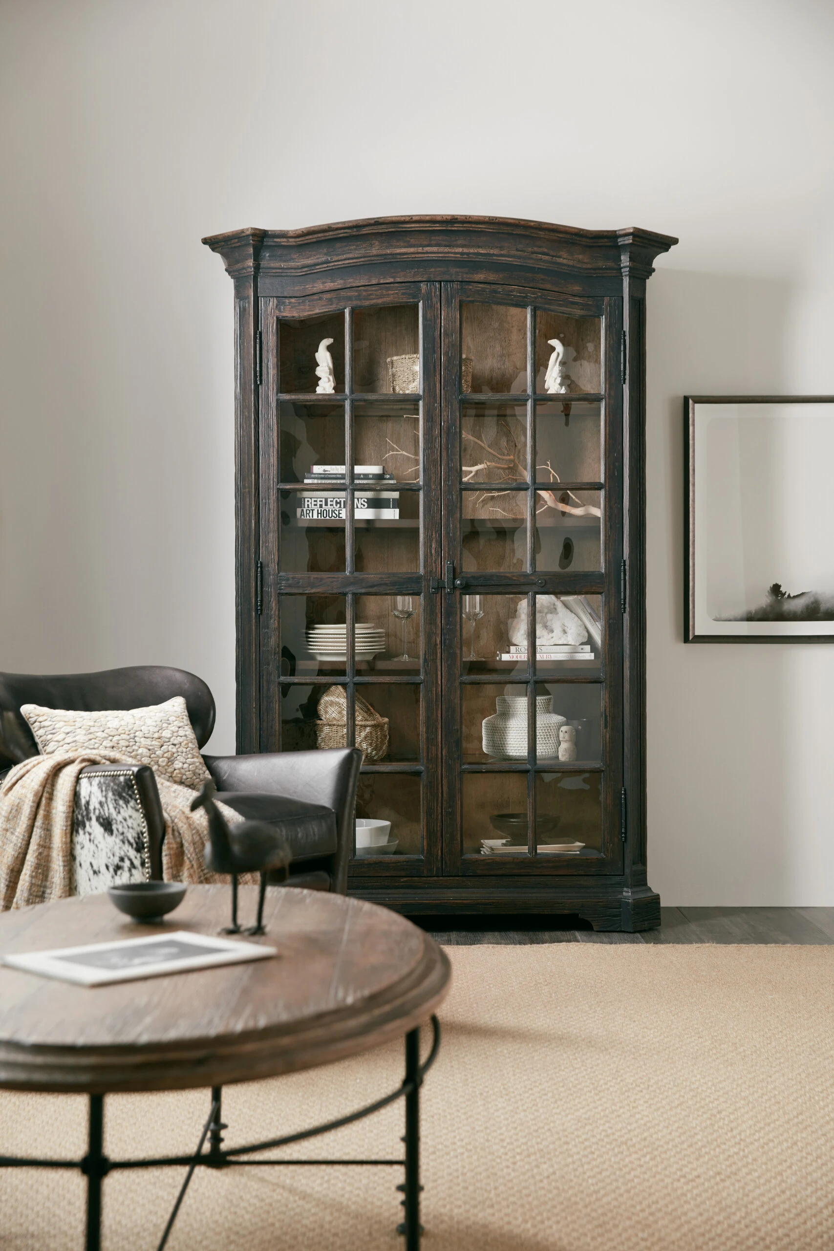 LaGrange La Grange Mullins Prairie Display Cabinet Dining Storage Dark Wood 7 LaGrange La Grange Mullins Prairie Display Cabinet Dining Storage Dark Wood 7