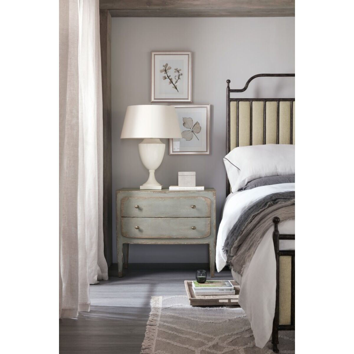 Ciao Bella Two-Drawer Nightstand- Speckled Gray Nightstands Gray 11 Ciao Bella Two-Drawer Nightstand- Speckled Gray Nightstands Gray 11