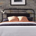 Vintage Series Queen Metal Headboard - Black