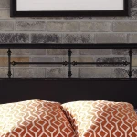 Vintage Series Queen Metal Headboard - Black - Image 5