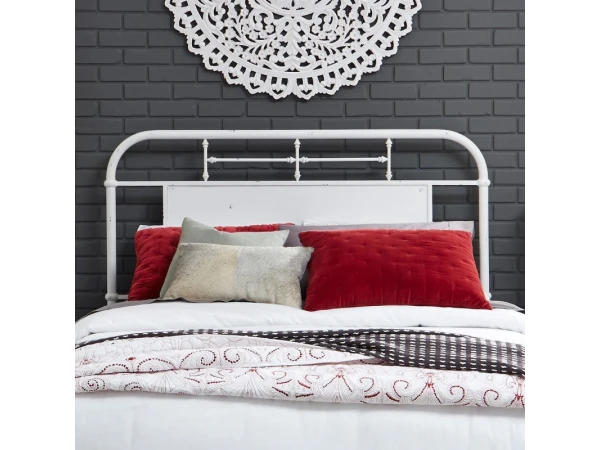 Vintage Series Queen Metal Headboard – Antique White Bed Parts Bed Parts Vintage Series Queen Metal Headboard – Antique White Bed Parts Bed Parts