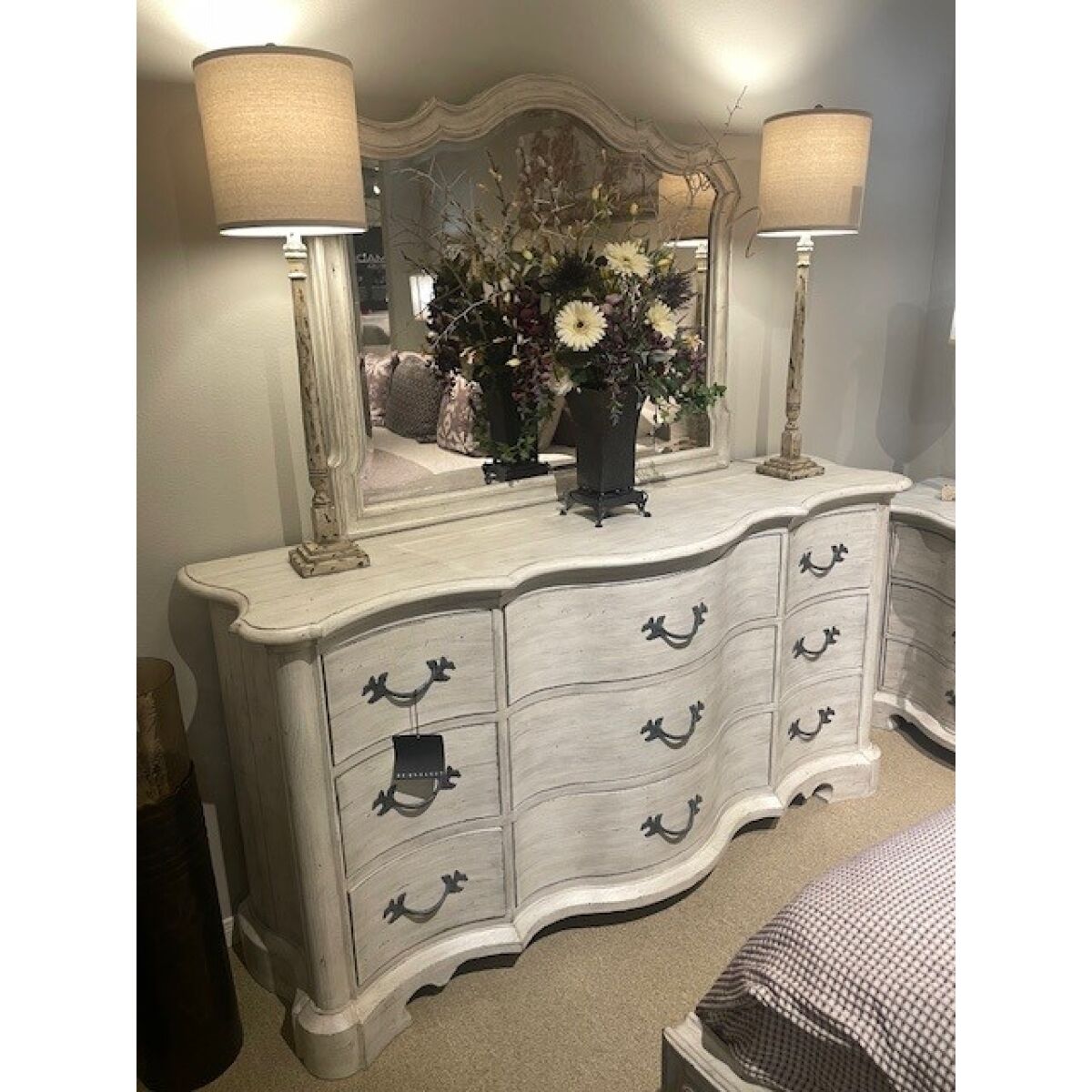 Bernhardt Mirabelle King Bed, Dresser, Mirror, and Two Nightstands