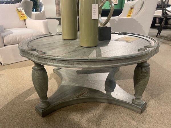 Hooker Furniture Traditions Round Cocktail Table in Pistachio Clearance cocktail table