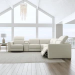 Aurora Leather Power Reclining Sectional with Power Headrests - Image 3