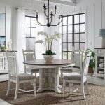 Liberty River Place 5-Piece Pedestal Dining Set