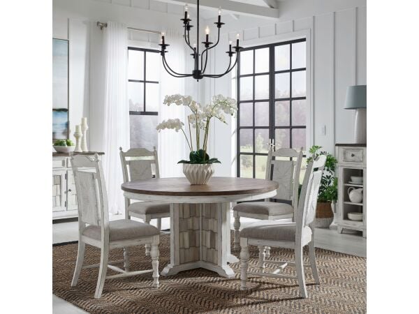 Liberty River Place 5-Piece Pedestal Dining Set Dining Sets dining furniture