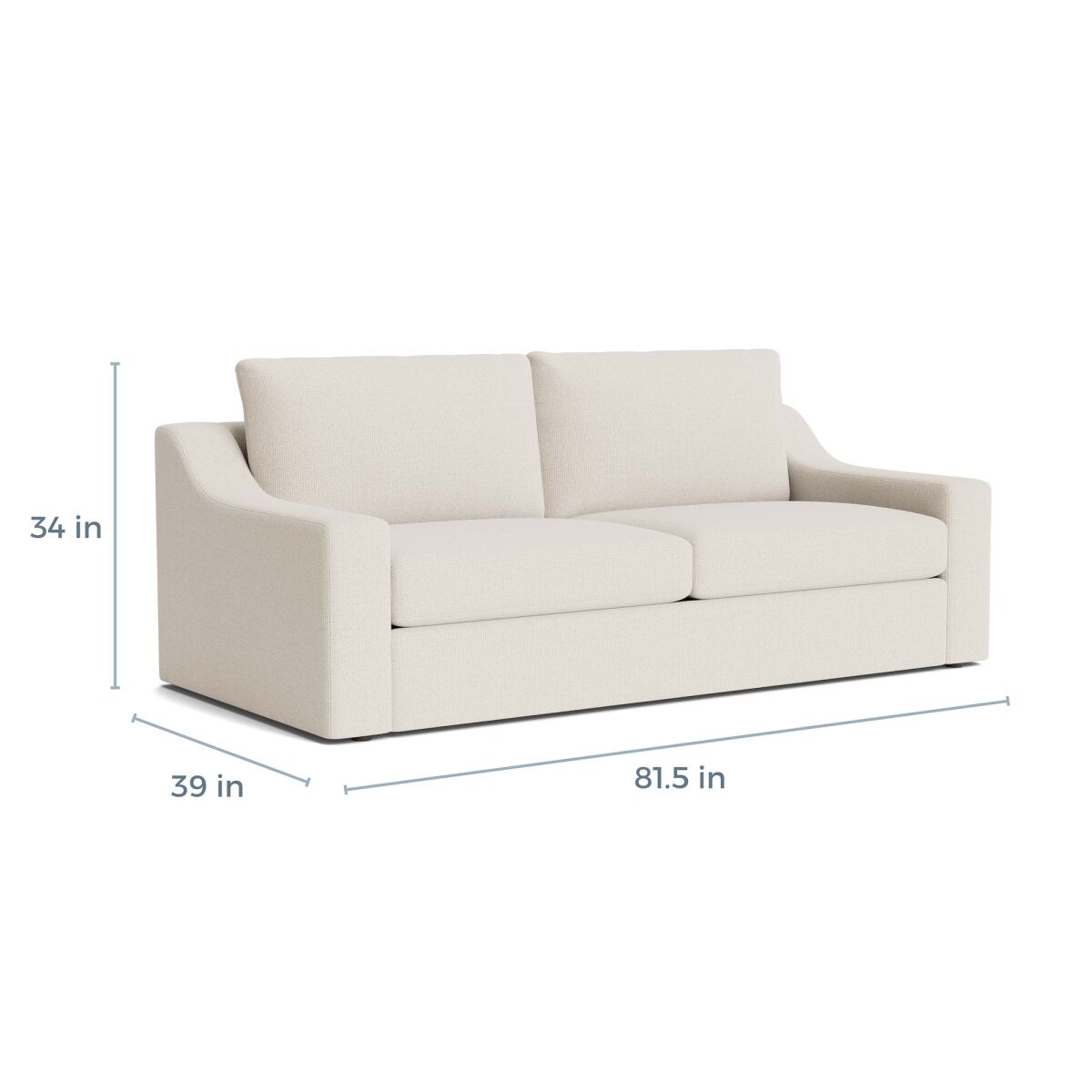 Bassett Blake Slope Arm Sofa Loveseats Bassett 7