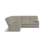 Flexsteel Score Fabric Power Reclining Sectional with Power Headrest & Lumbar - Image 4