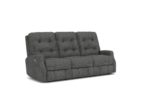 Flexsteel Devon Power Reclining Sofa with Power Headrests Sofas Flexsteel