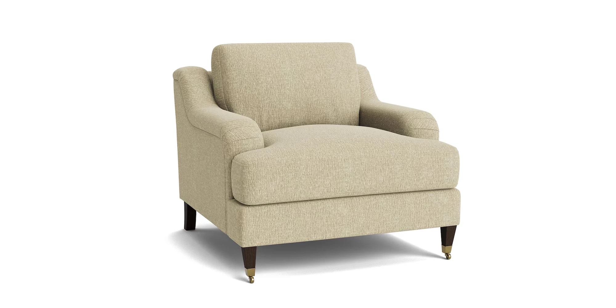 2914-12-6442-2-BF816-02 Stockten English Arm Chair with Casters - Image 1