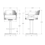 Jayden Swivel Stool - Image 2