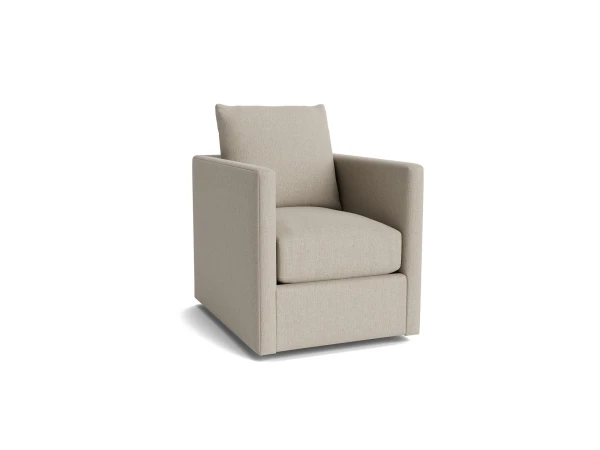 Beckham Thin Track Arm Swivel Chair Chairs Bassett Furniture