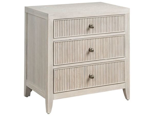 Universal Avaline Carmen Three Drawer Nightstand Nightstands bedside table