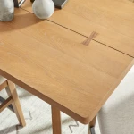 Millwork Brown Friendship Table - Image 4