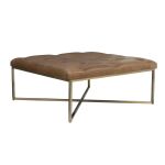 Flexsteel Hamilton Chestnut Square Ottoman - Image 5