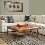 Flexsteel Hamilton Chestnut Square Ottoman