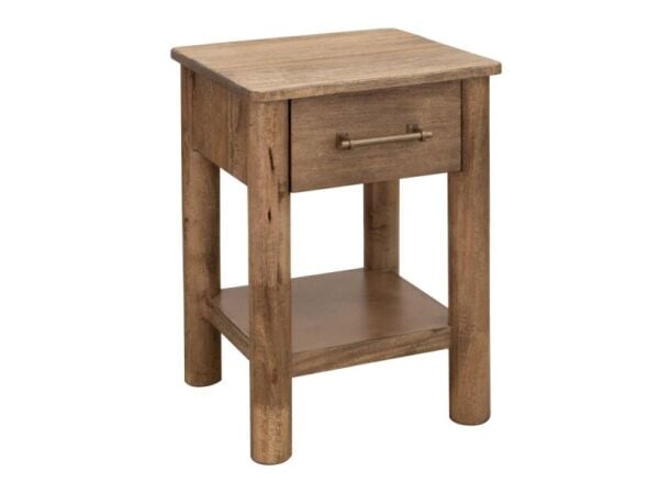 1 Drawer Chairside Table – Olimpia Chairside Tables Brown