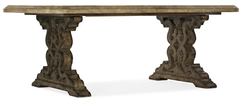 La Grange Le Vieux 86in Double Pedestal Table with 2-18in Leaves Dining Tables Brown 12 La Grange Le Vieux 86in Double Pedestal Table with 2-18in Leaves Dining Tables Brown 12