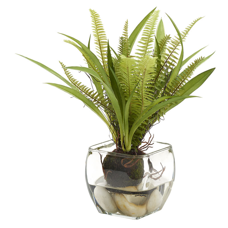 DW Silks Fern in Vase