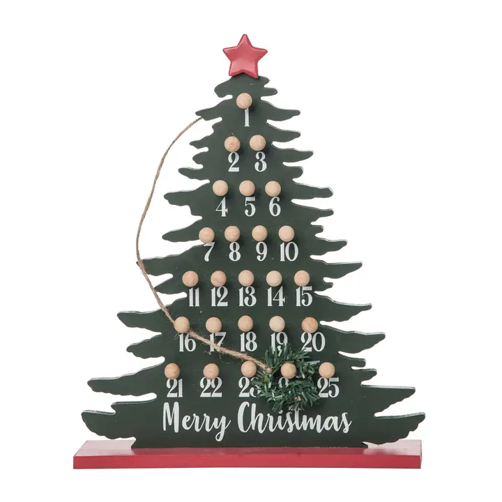 Wood Christmas Tree Countdown