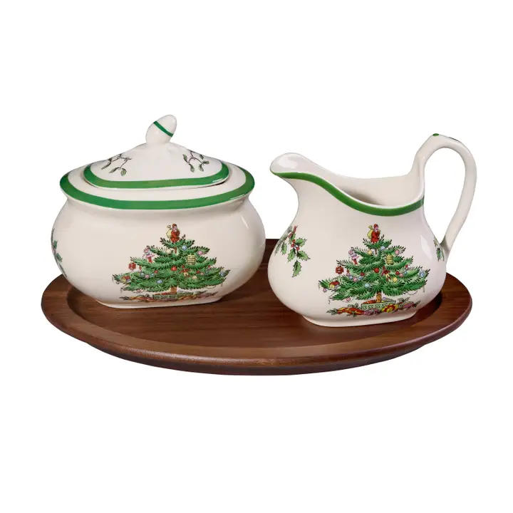 Christmas Tree Sugar & Creamer Set