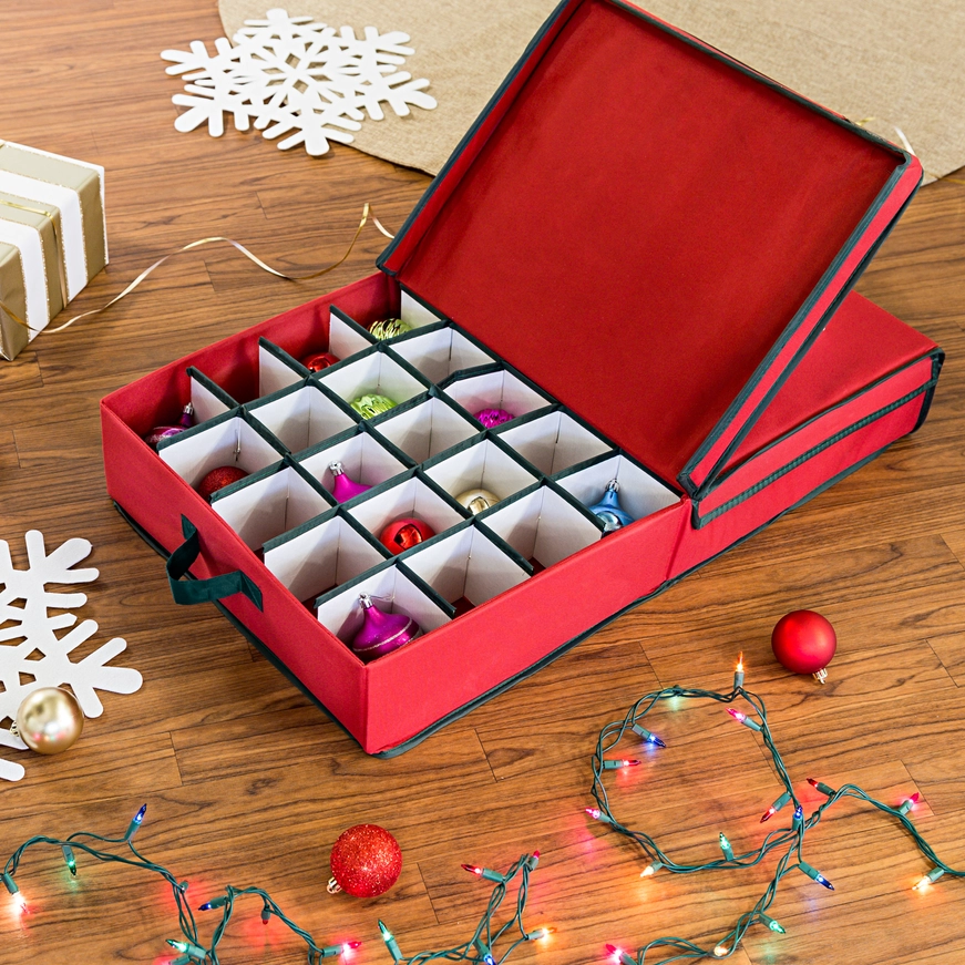40-Ornament Holiday Storage Box