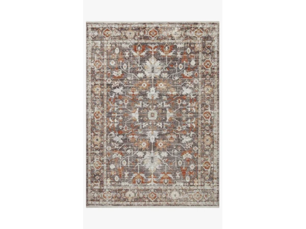Loloi Bonney Charcoal/Spice Rugs Area Rug
