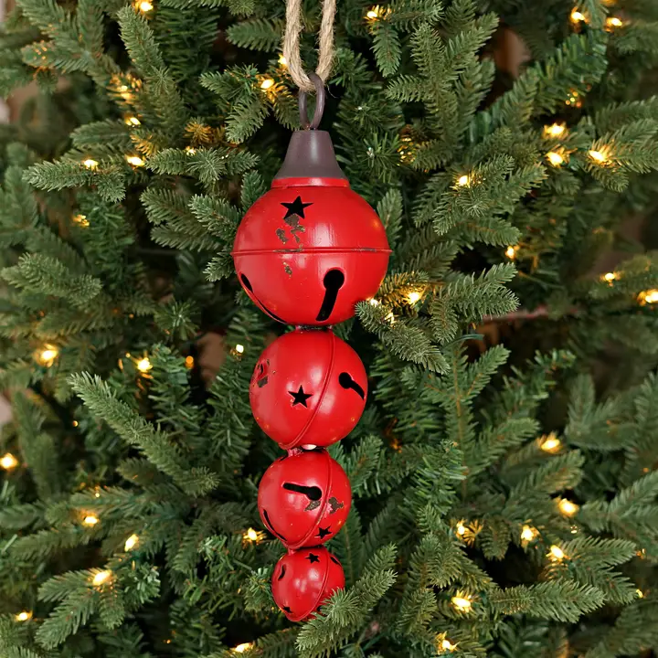 Red Distressed Jingle Bells