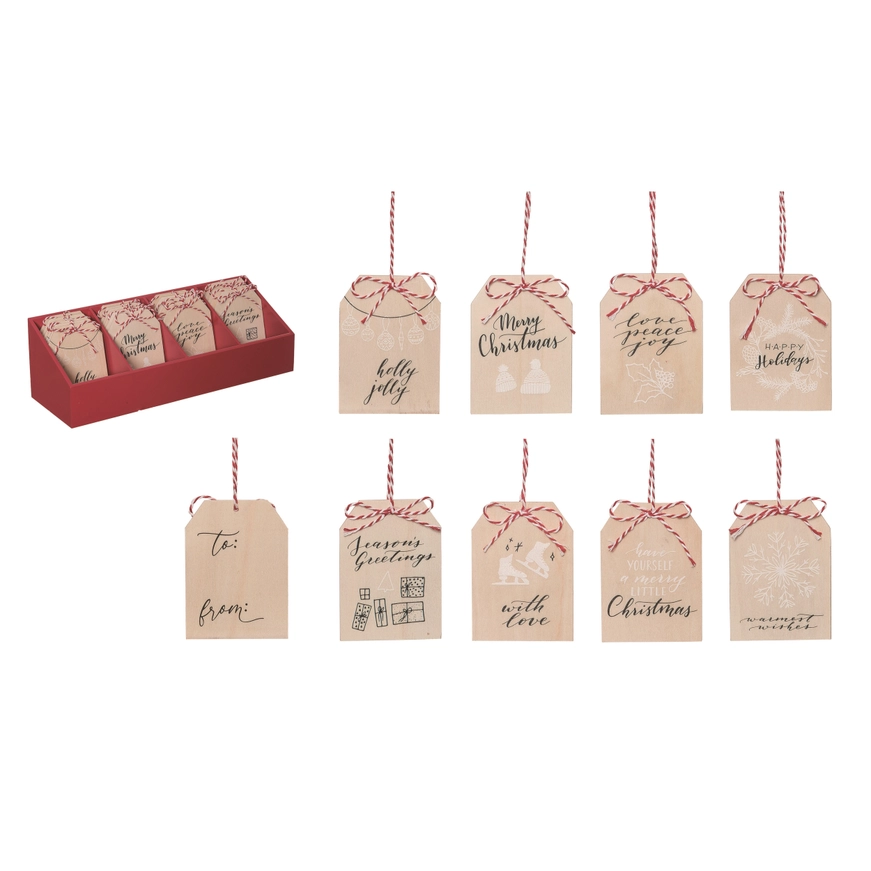 Wood Christmas Gift Tags