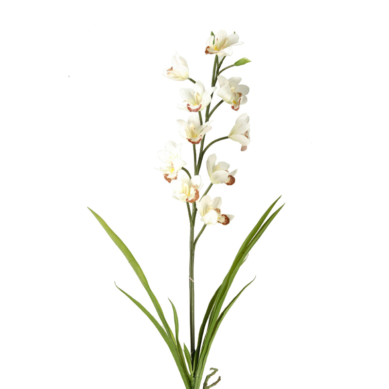 DW Silks Cream Orchid Stem
