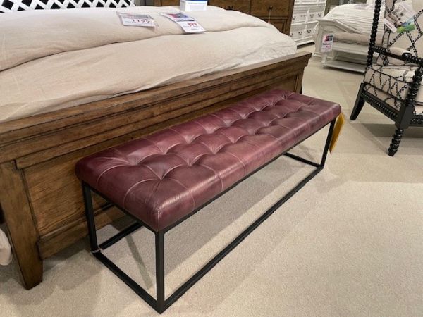 Jofran Hogan Bench in Dark Sienna - Image 3