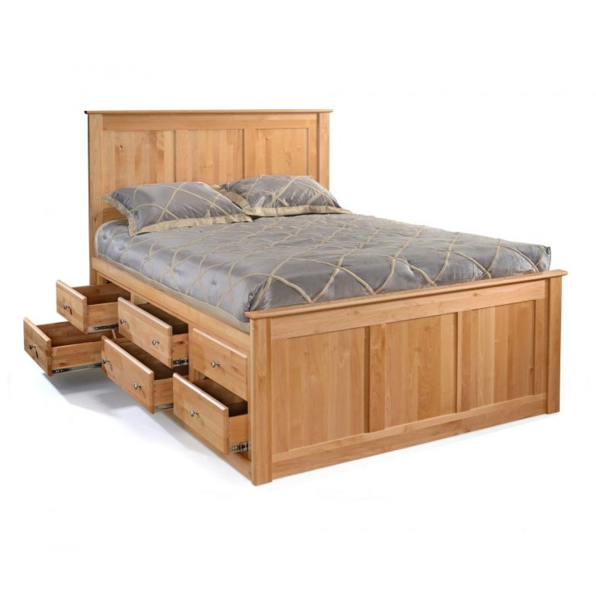 8a4fecbfc5e325afe77b72805acef446 Storage Beds Chest Bed - Tall 6 Drawer - Tall6DrawerwithFlatPanelHeadboard - Image 1