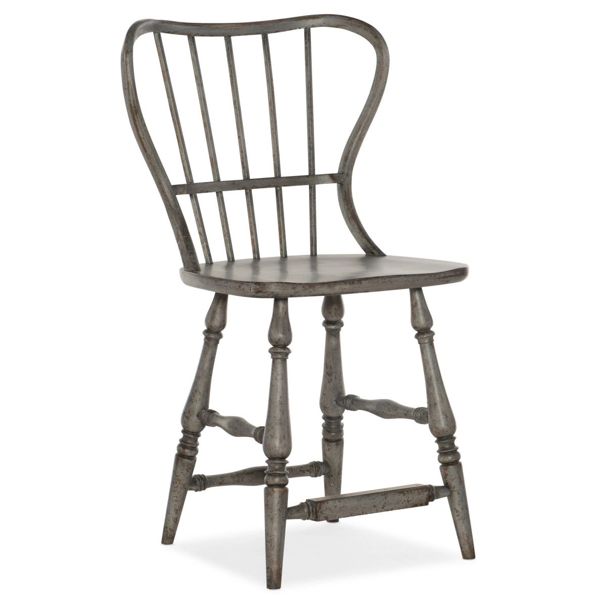 94f41d9cce02bc1d109c69fc5cee56d0 Ciao Bella Spindle Back Counter Stool-Speckled Gray - Image 1