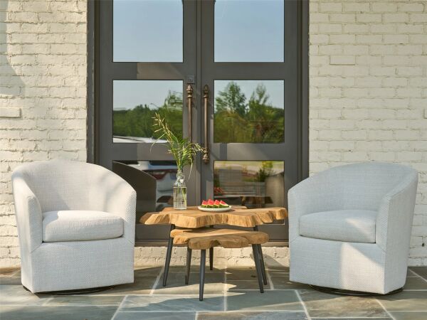 Burke Outdoor Swivel Chair - Special Order - Image 3