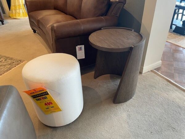 Flexsteel Lyra End Table w/ Pouf - Image 3
