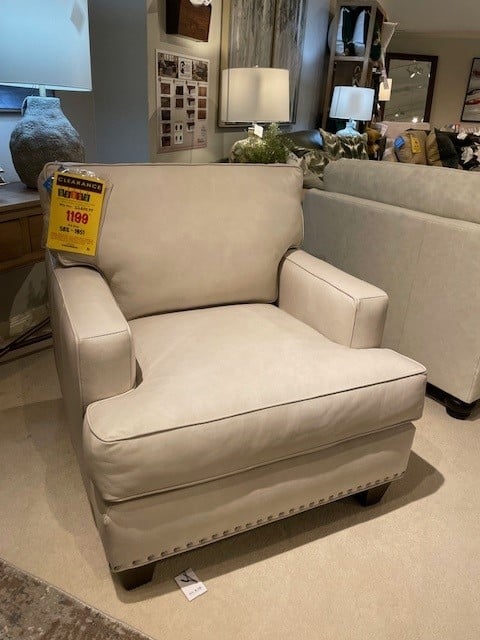 Craftmaster Track Arm Leather Chair