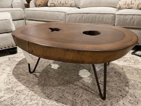 INFD Vivo Authentic Live Edge Cocktail Table