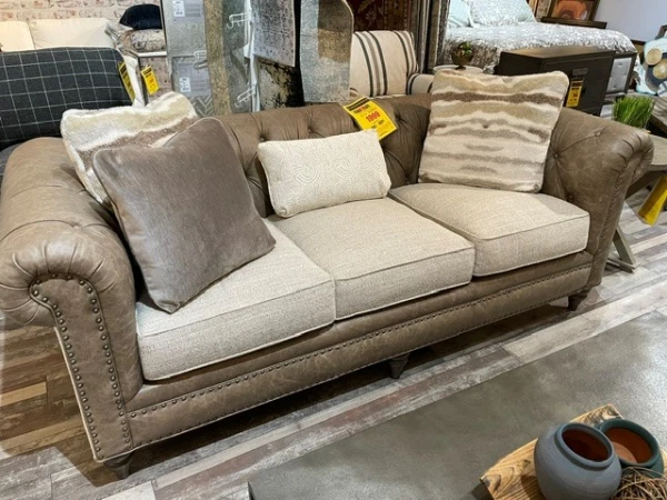 Craftmaster Custom Blends Tufted Sofa
