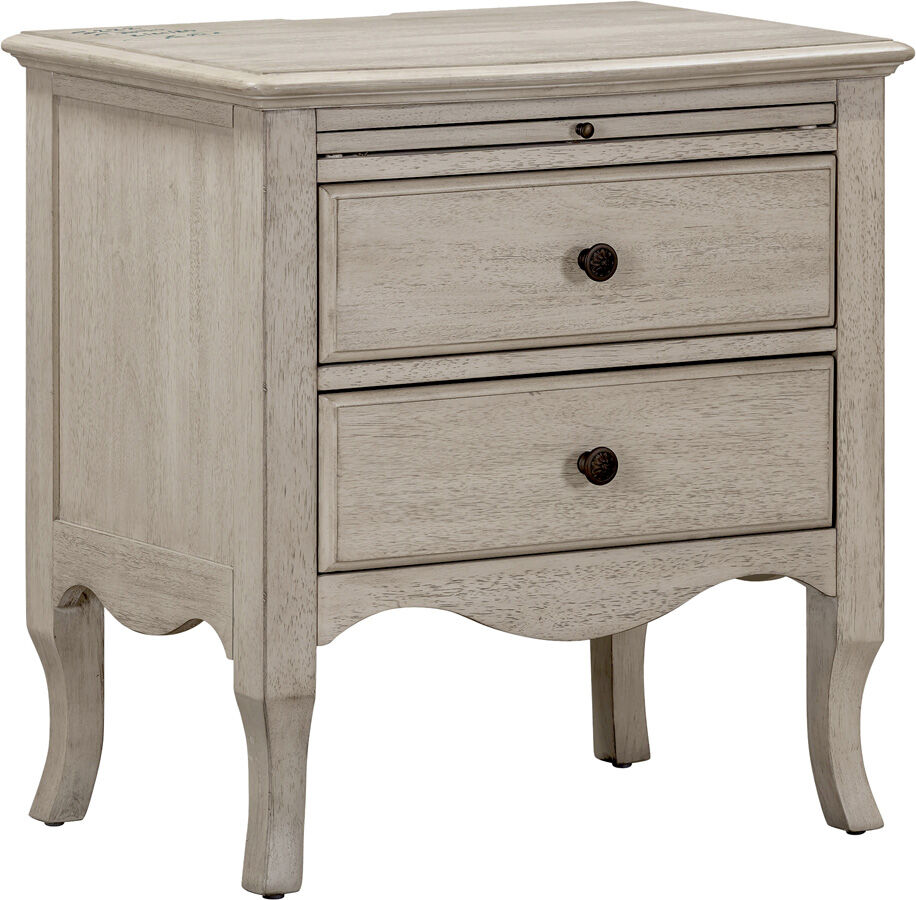 Provence Two Drawer Nighstand in Linen