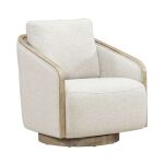Swivel Accent Chair - Light Brown