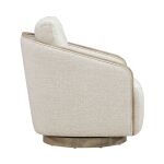 Swivel Accent Chair - Light Brown - Image 2