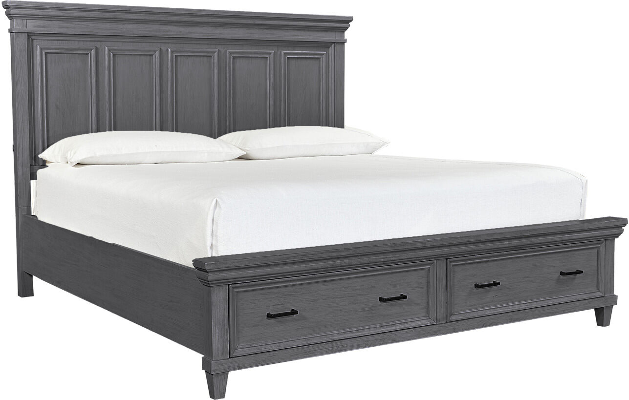I248BRGRP2_1 Caraway Panel Bed in Slate - Image 1