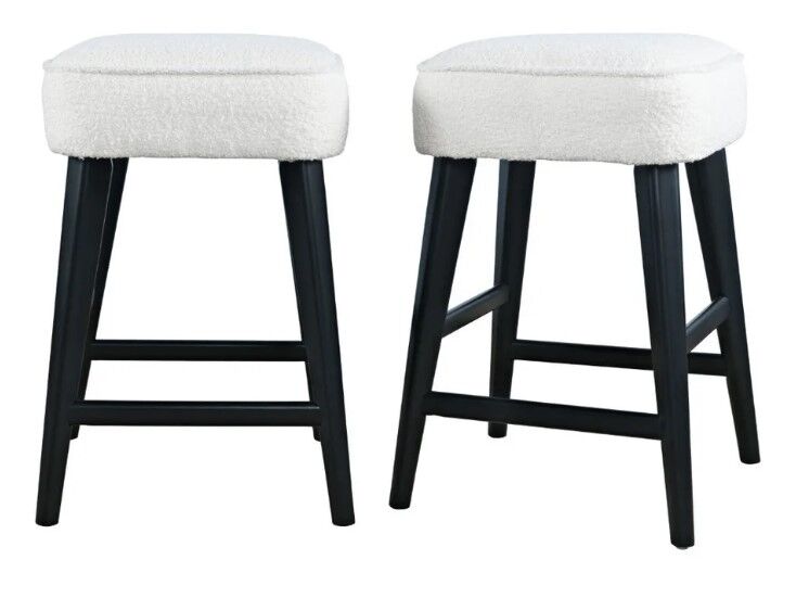 Wes Backless Stool - Black
